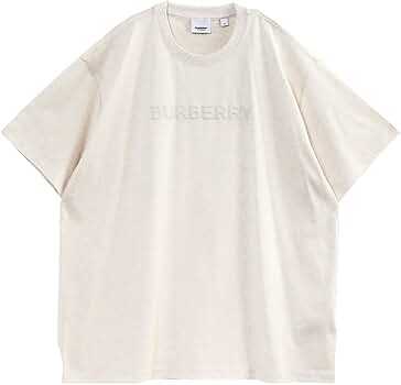 BURBERRY ロゴプリント Tシャツ 8068709-A4187 OATMEAL MELANGE Burberry Logo Print Jersey T-Shirt In Oatmeal Melange, Size
